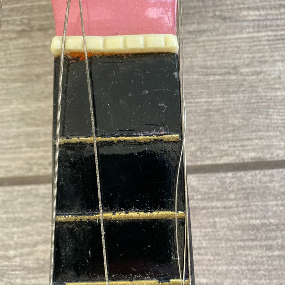 Retro Pink 6 String Ukulele - Picture 11 of 11